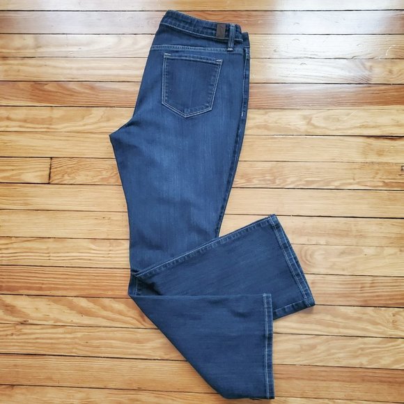 Simply Vera Vera Wang SVVW Mid Rise Boot Cut Jeans Dark Wash Sz 14PS - Picture 5 of 9